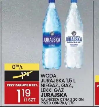 Wafelek WODA JURAJSKA 1,5 L PRZY ZAKUPIE 6 SZT. NIEGAZ, GAZ, oferta