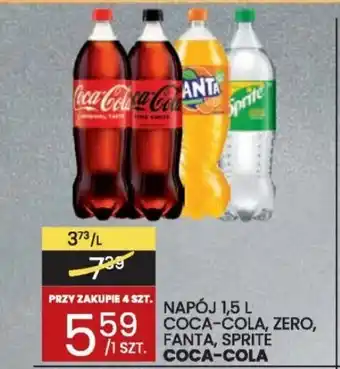 Wafelek NAPÓJ 1,5L COCA-COLA, ZERO, FANTA, SPRITE oferta