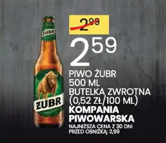 Wafelek PIWO ŻUBR 500 ML BUTELKA ZWROTNA oferta