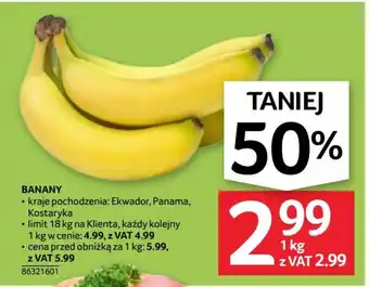 Selgros BANANY 1kg oferta
