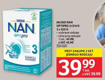 MLEKO NAN OPTIPRO 2 x 325 G