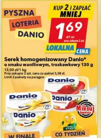 Lewiatan Serek homogenizowany Danio 130g oferta