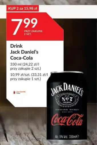 Stokrotka Drink Jack Daniel's Coca-Cola 330ml oferta