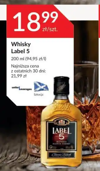 Stokrotka Whisky Label 5 200ml oferta