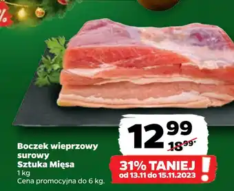 Netto Boczek wieprzowy surowy sztuka mięsa oferta