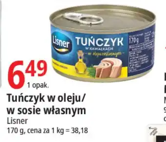E.Leclerc Tuńczyk w oleju/w sosie własnym Lisner 170g oferta