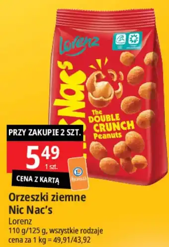 E.Leclerc Orzeszki ziemne Nic Nac's Lorenz 110-125g oferta