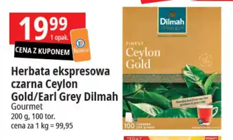 E.Leclerc Herbata ekspresowa czarna Ceylon Gold/Earl Grey Dilmah Gourmet 200g oferta