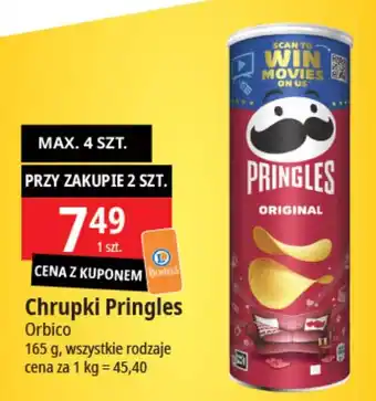 E.Leclerc Chrupki Pringles Orbico 165g oferta