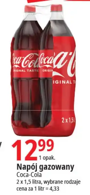 E.Leclerc Napój gazowany Coca-Cola 2x1,5l oferta