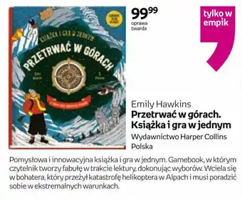 Empik Emily Hawkins "Przetrwać w górach. Książka i gra w jednym" oferta