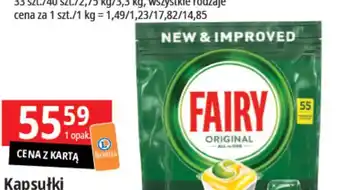 E.Leclerc Kapsułki do zmywarki Fairy Procter&Gamble 55szt. oferta
