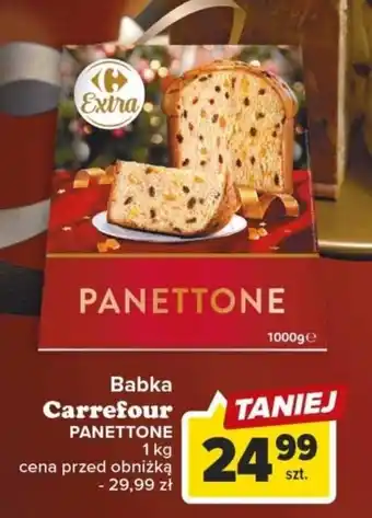 Carrefour Babka Carrefour PANETTONE 1 kg oferta