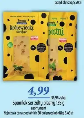 Społem Serenada ser żółty radamer wędzony 135 g oferta