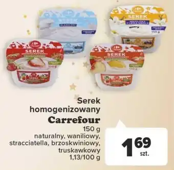 Carrefour Serek homogenizowany Carrefour 150g oferta