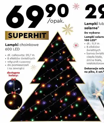 Lampki choinkowe 600 LED dł. całkowita: 20,7 m