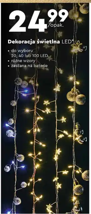 Biedronka Dekoracja świetlna LED oferta