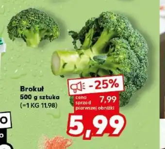 Kaufland Brokuł 500 g sztuka oferta