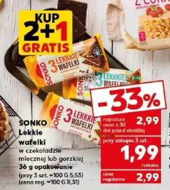 Kaufland SONKO Lekkie wafelki 36g oferta