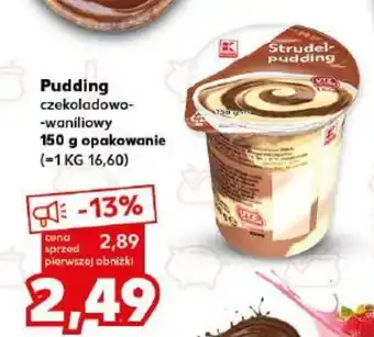 Kaufland Pudding czekoladowo waniliowy 150g oferta