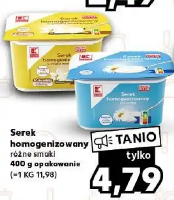 Kaufland Serek homogenizowany 400g oferta