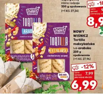 Kaufland NOWY WIŚNICZ Tortilla meksykańska lub arabska 250g oferta
