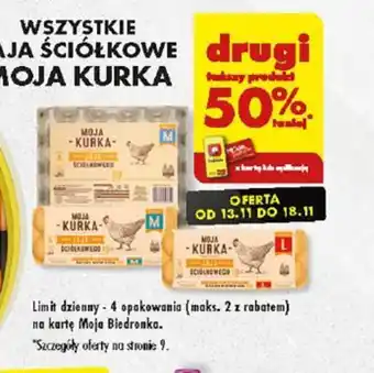 Biedronka WSZYSTKIE JAJA ŚCIÓŁKOWE MOJA KURKA oferta