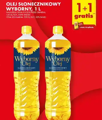 Biedronka OLEJ SŁONECZNIKOWY WYBORNY, 1L oferta