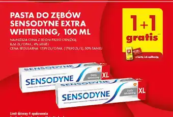 Biedronka PASTA DO ZĘBÓW SENSODYNE EXTRA WHITENING, 100 ML oferta