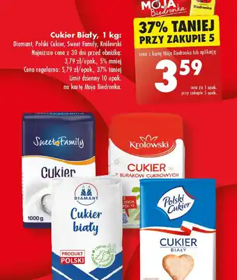 Biedronka Cukier biały 1kg oferta