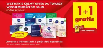 Biedronka WSZYSTKIE KREMY NIVEA DO TWARZY W POJEMNOŚCI DO 50 ML oferta