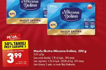 Biedronka Masło Ekstra Mleczna Dolina 200g oferta