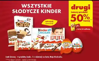Biedronka WSZYSTKIE SŁODYCZE KINDER oferta