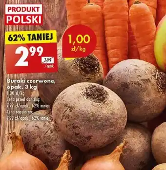 Biedronka Buraki czerwone, opak. 3 kg oferta