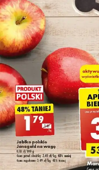Biedronka Jabłko polskie Jonagold 1kg oferta