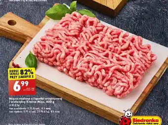 Biedronka Mięso mielone złopatki wieprzowej i wołowiny Kraina Mięs, 400 g oferta