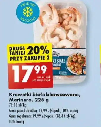 Biedronka Krewetki białe blanszowane, Marinero, 225 g oferta