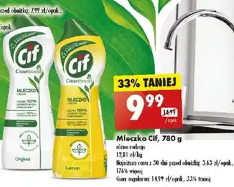 Biedronka Mleczko Cif, 780 g oferta