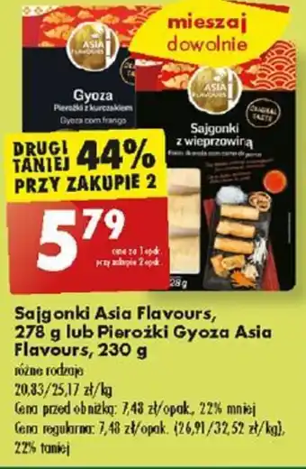 Biedronka Sajgonki Asia Flavours, 278 g lub Pierożki Gyoza Asia Flavours, 230 g oferta