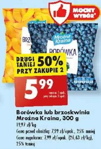 Biedronka Borówka lub brzoskwinia Mroźna Kraina, 300 g oferta