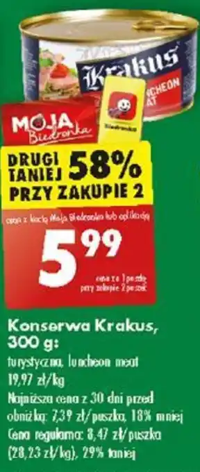 Biedronka Konserwa Krakus, 300 g oferta