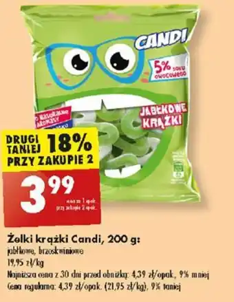 Biedronka Żelki krążki Candi, 200 g oferta