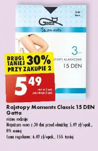 Biedronka Rajstopy Moments Classic 15 DEN Gatta oferta