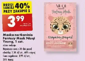 Biedronka Maska na tkaninie Fantasy Mask Niuqi Young, 1 szt. oferta