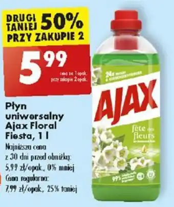 Biedronka Płyn uniwersalny Ajax Floral Fiesta, 1 L oferta