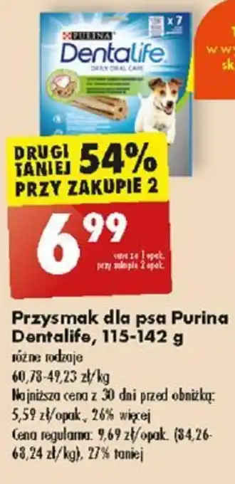 Biedronka Przysmak dla psa Purina Dentalife, 115-142 g oferta