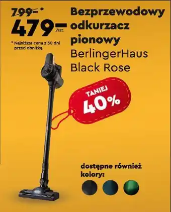 Biedronka Bezprzewodowy odkurzacz pionowy oferta