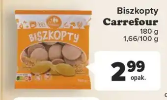 Carrefour Biszkopty Carrefour 180 g oferta