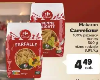 Carrefour Makaron Carrefour 500g oferta