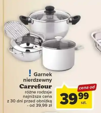 Carrefour Garnek nierdzewny Carrefour oferta